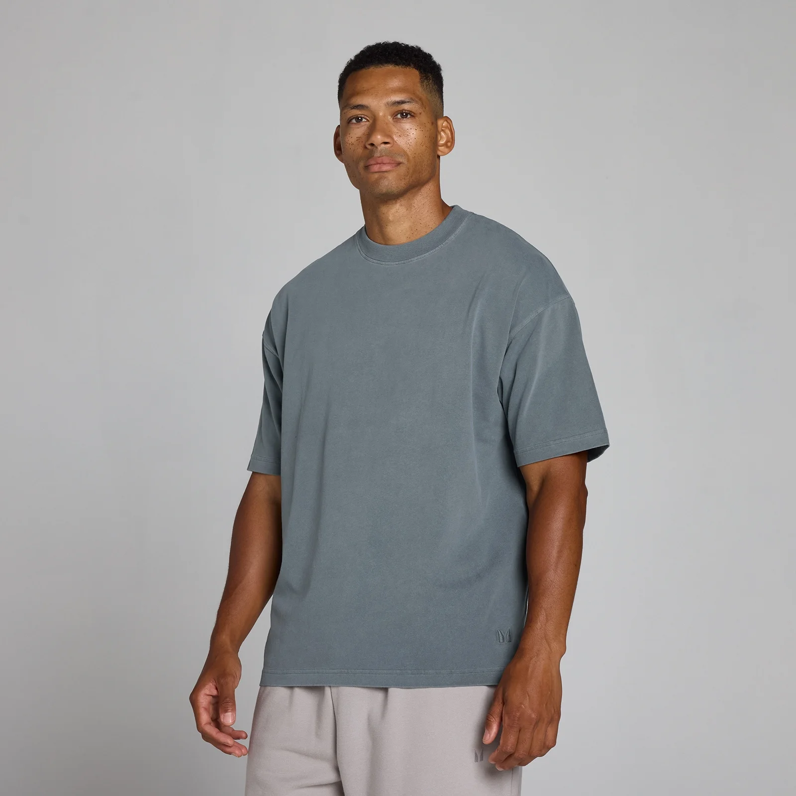 MP Men's Washed Oversized T-Shirt - Future Blue - LImage1