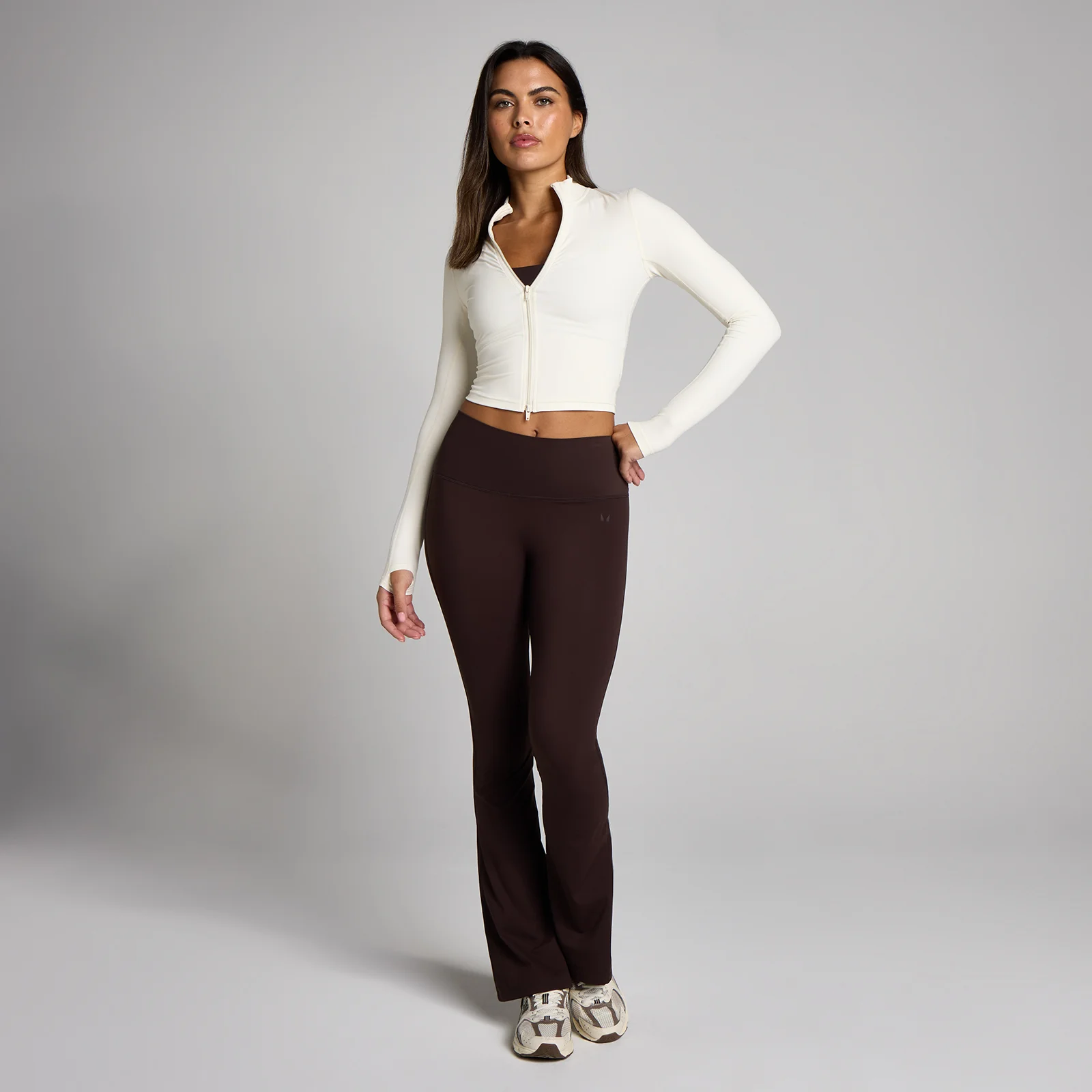 MP Femme Tempo Cropped Veste - Vanille - LImage3