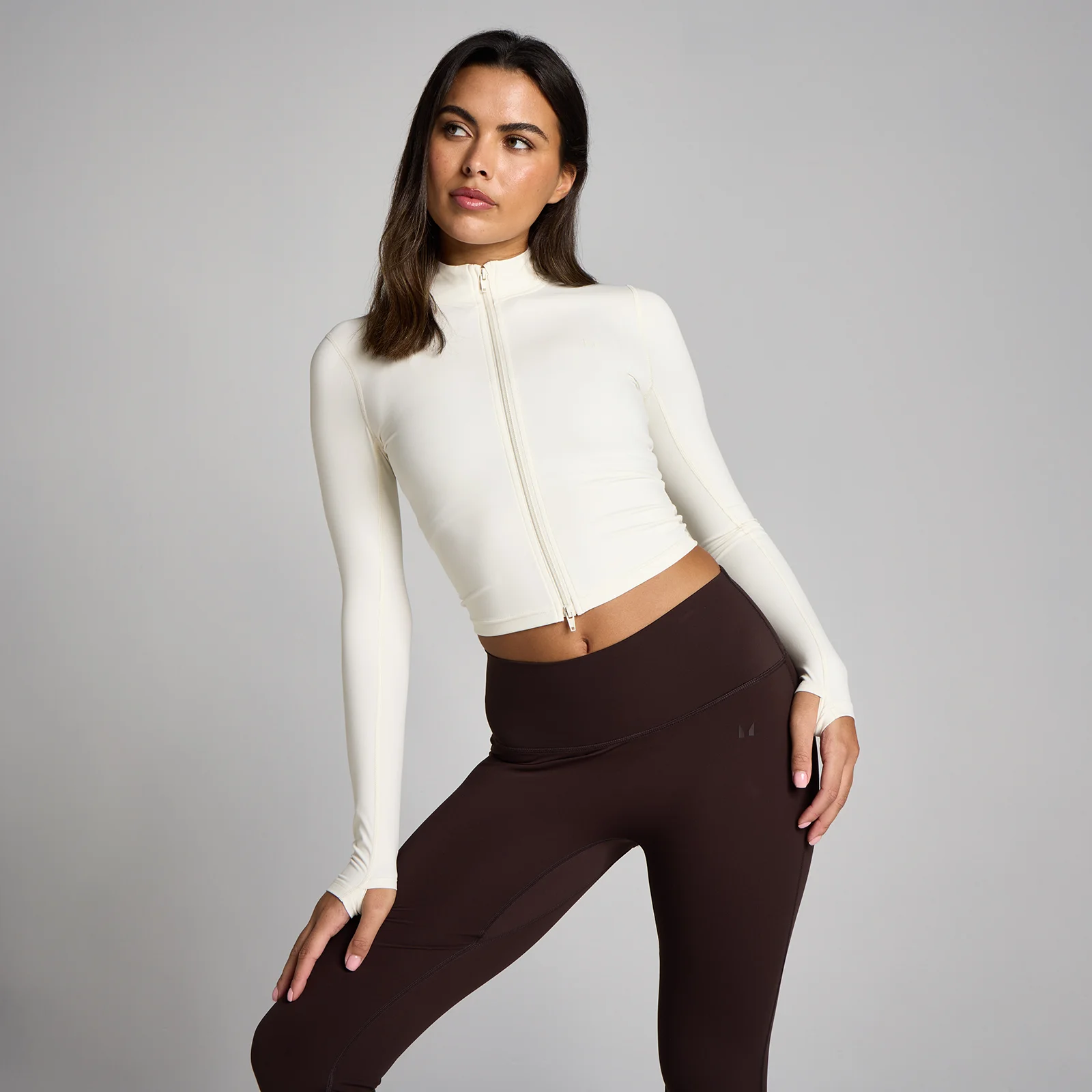 MP Femme Tempo Cropped Veste - Vanille - LImage1