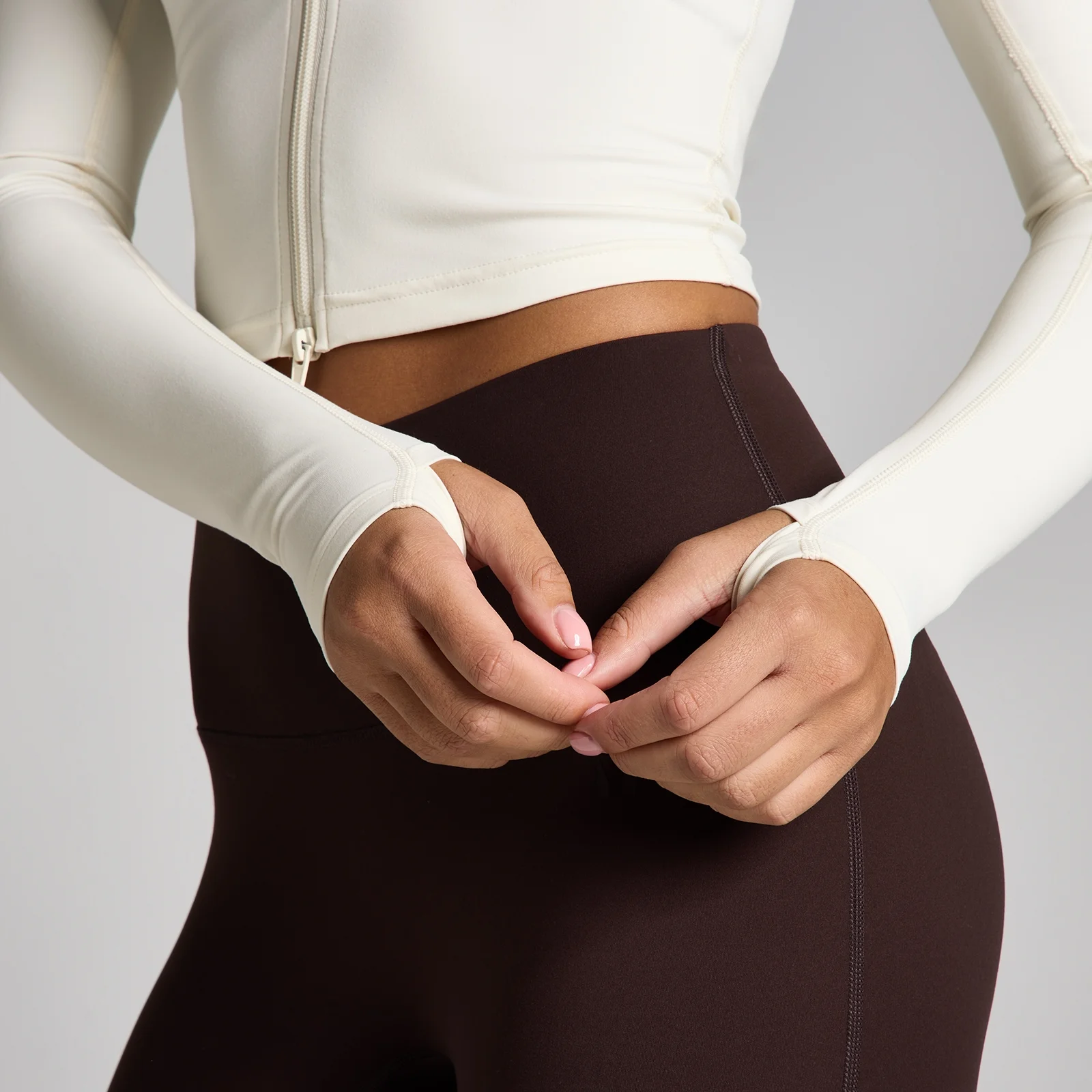 MP Femme Tempo Cropped Veste - Vanille - LImage4