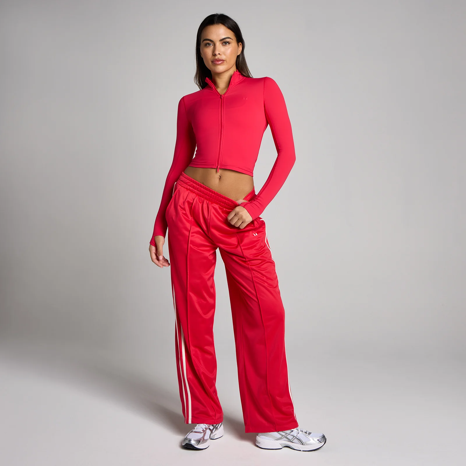 MP Femme Tempo Cropped Veste - Chilli - LImage3