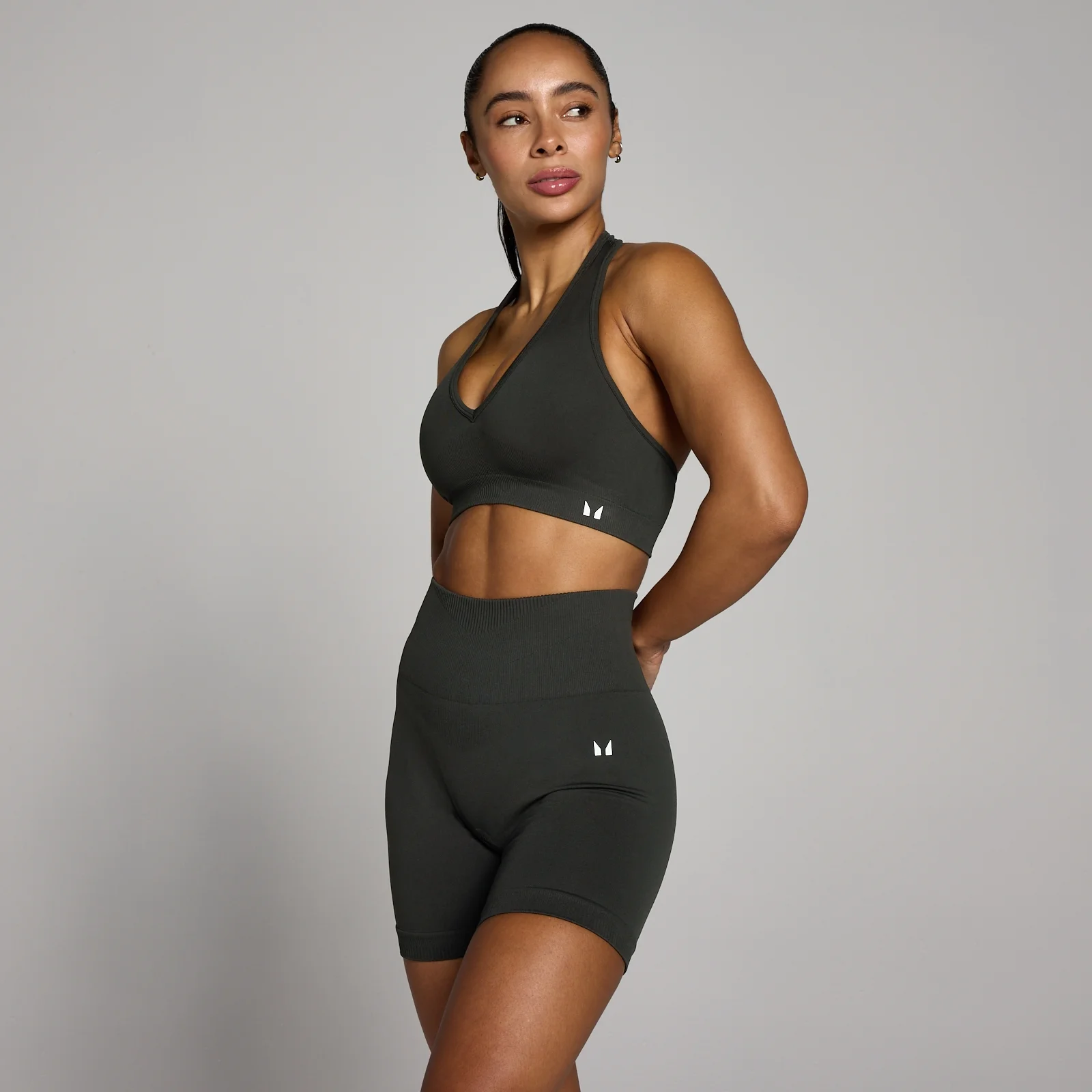 Brassière à dos nu sans coutures MP Tempo pour femmes – Gris nuit - XSImage1