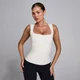 Débardeur SculptForm col carré MP femme - Perle