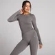 Top manches longues transparent froncé Tempo MP femme - Truffe foncée