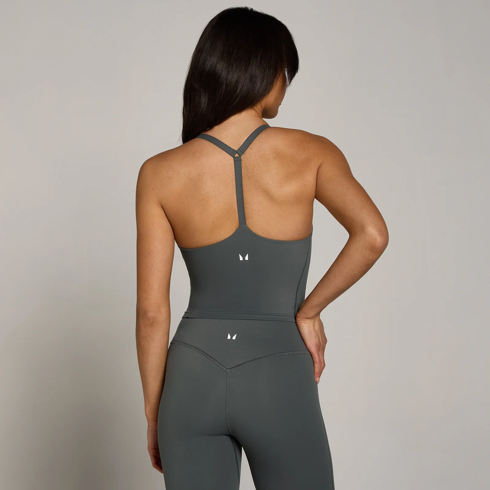MP Women's Tempo Strappy Racerback Vest - Dark Grey - SImage1