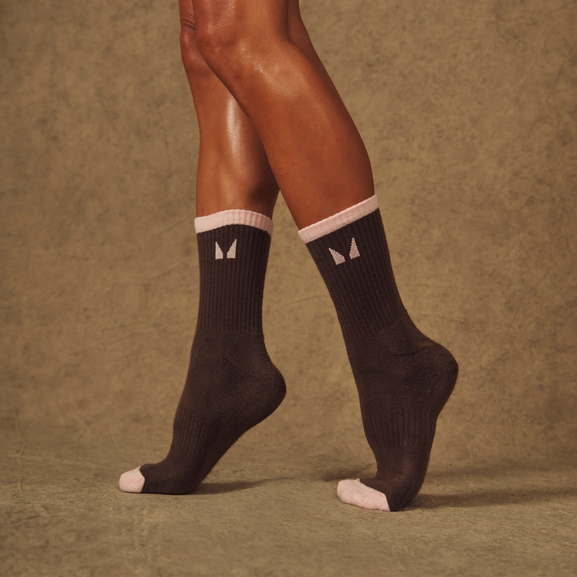 Chaussettes contrastées MP X Tatiana (lot de 3) - Moka/Gris chaud/Rose pâle - UK 2-5Image1