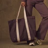 Tote bag en coton bicolore MP X Tatiana - Moka/Naturel