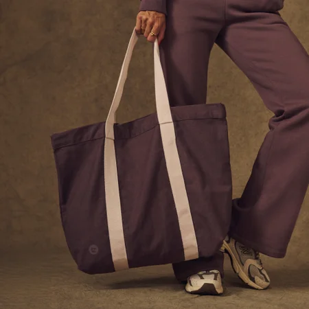 Tote bag en coton bicolore MP X Tatiana - Moka/Naturel