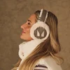 Cache-oreilles MP X Tatiana - Gris chaud/Amande