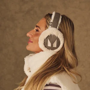 Cache-oreilles MP X Tatiana - Gris chaud/Amande - undefined undefined