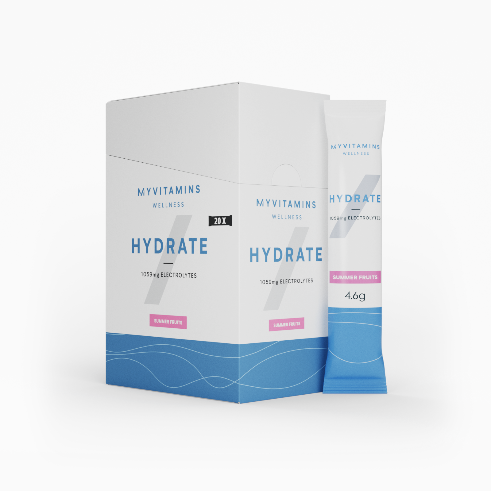 Hydrate | Poudre d'électrolytes - 90G - 20portions - Summer Berries Image1
