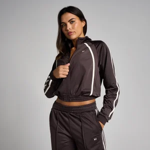 Veste de survêtement tricot MP femme - Cacao/Vanille - Size M