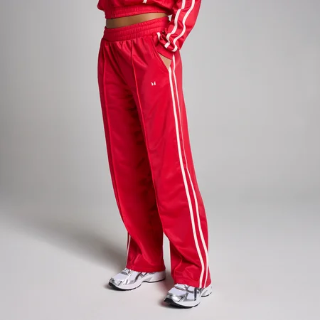 Jogging jambe droite tricot MP femme - Piment