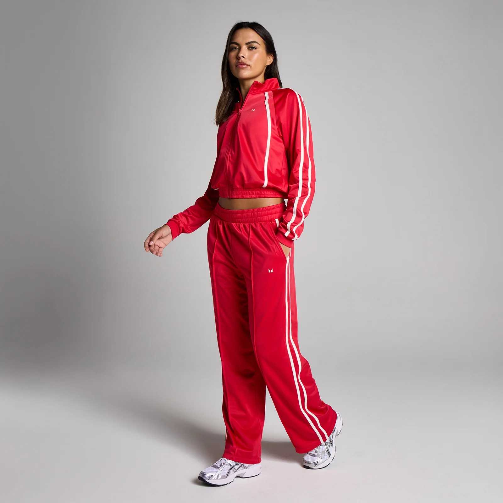 Jogging jambe droite tricot MP femme - Piment - SImage3