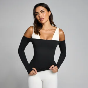MP Femme Tempo Off The Shoulder LS Haut - Noir - Size S