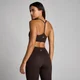 Brassière de sport dos nageur à bretelles MP Tempo femme - Cacao