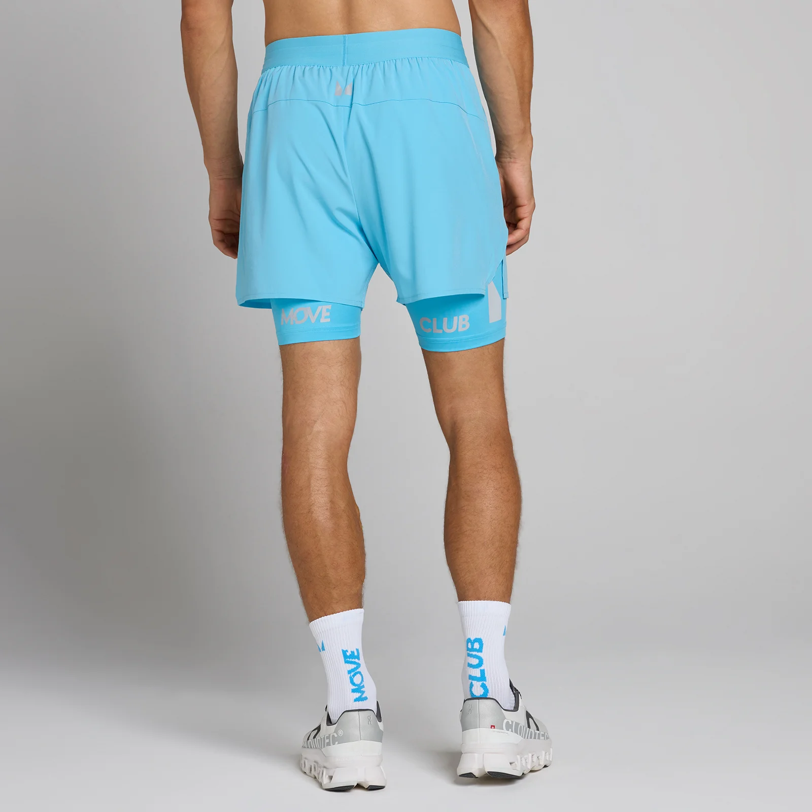 Short 2-en-1 léger Hybrid MP homme 5" - Bleu céruléen - XSImage1