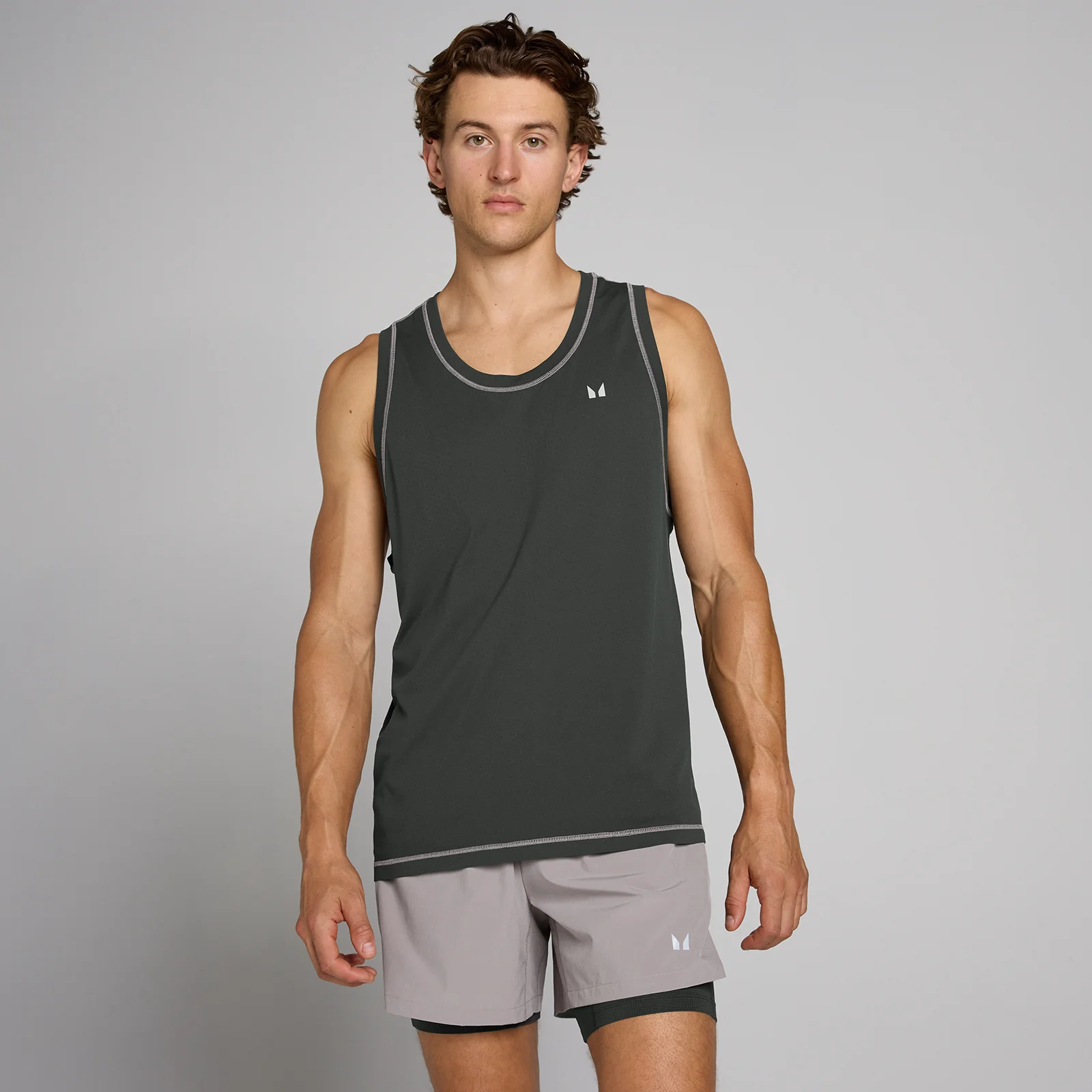 Débardeur sans couture Velocity Ultra MP homme - Noir délavé - XSImage1