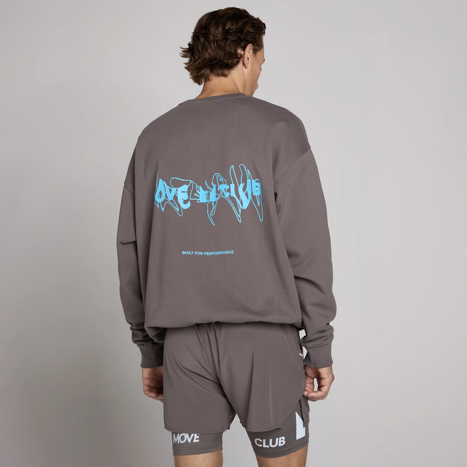 Sweat graphique Hybrid MP unisexe - Gris cendré - XSImage1