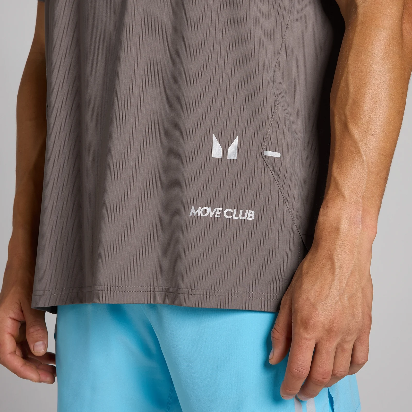 T-shirt mesh hybride MP homme - Gris cendre - XSImage4