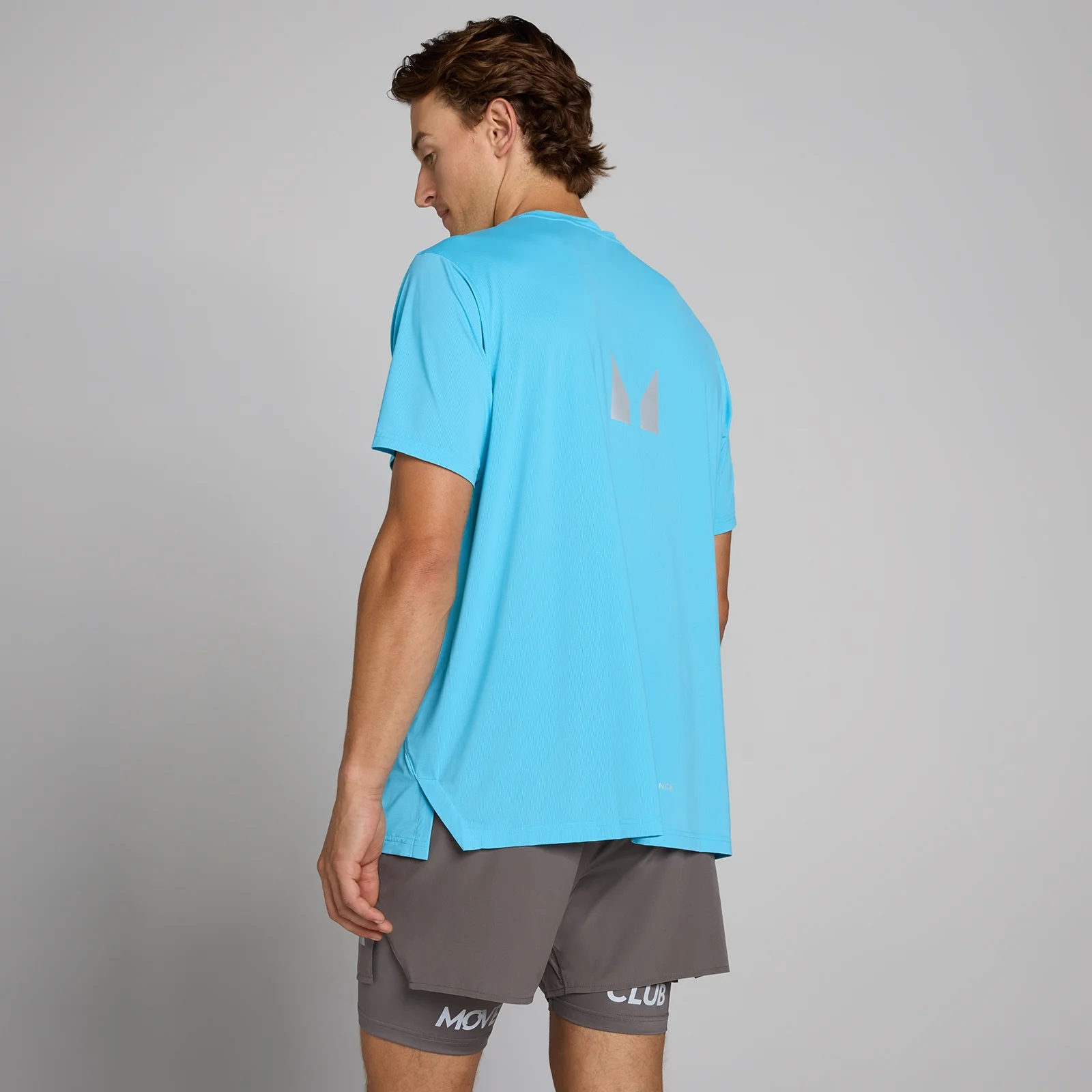 T-shirt mesh hybride MP homme - Bleu céruléen - XSImage1