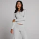 Haut côtelé boutonné MP femme - Gris chiné