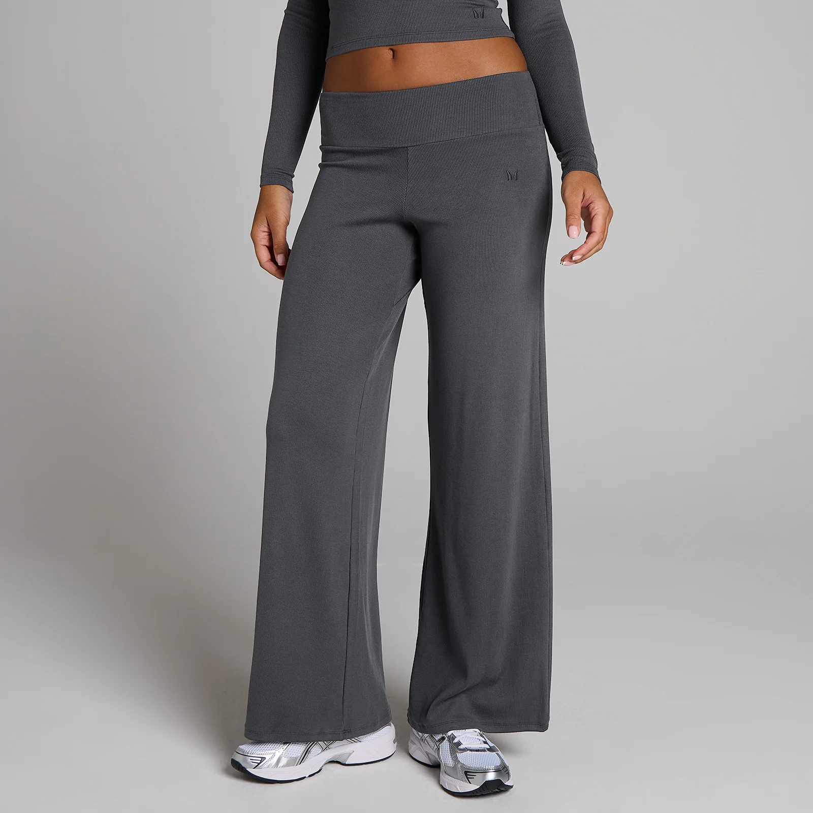 Legging côtelé jambes larges MP femme - Gris robuste - SImage1