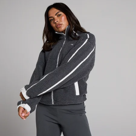 Veste zippée avec bordures en molleton MP pour femmes - Robust Grey