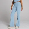 Pantalon évasé côtelé MP femme - Bleu denim