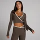 Top cache-cœur MP Tempo Contrast femme - Chocolat