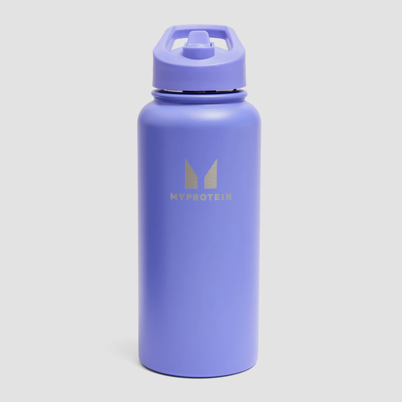 Bouteille Myprotein en métal recyclé avec paille rabattable 1 L - Indigo puissantImage1