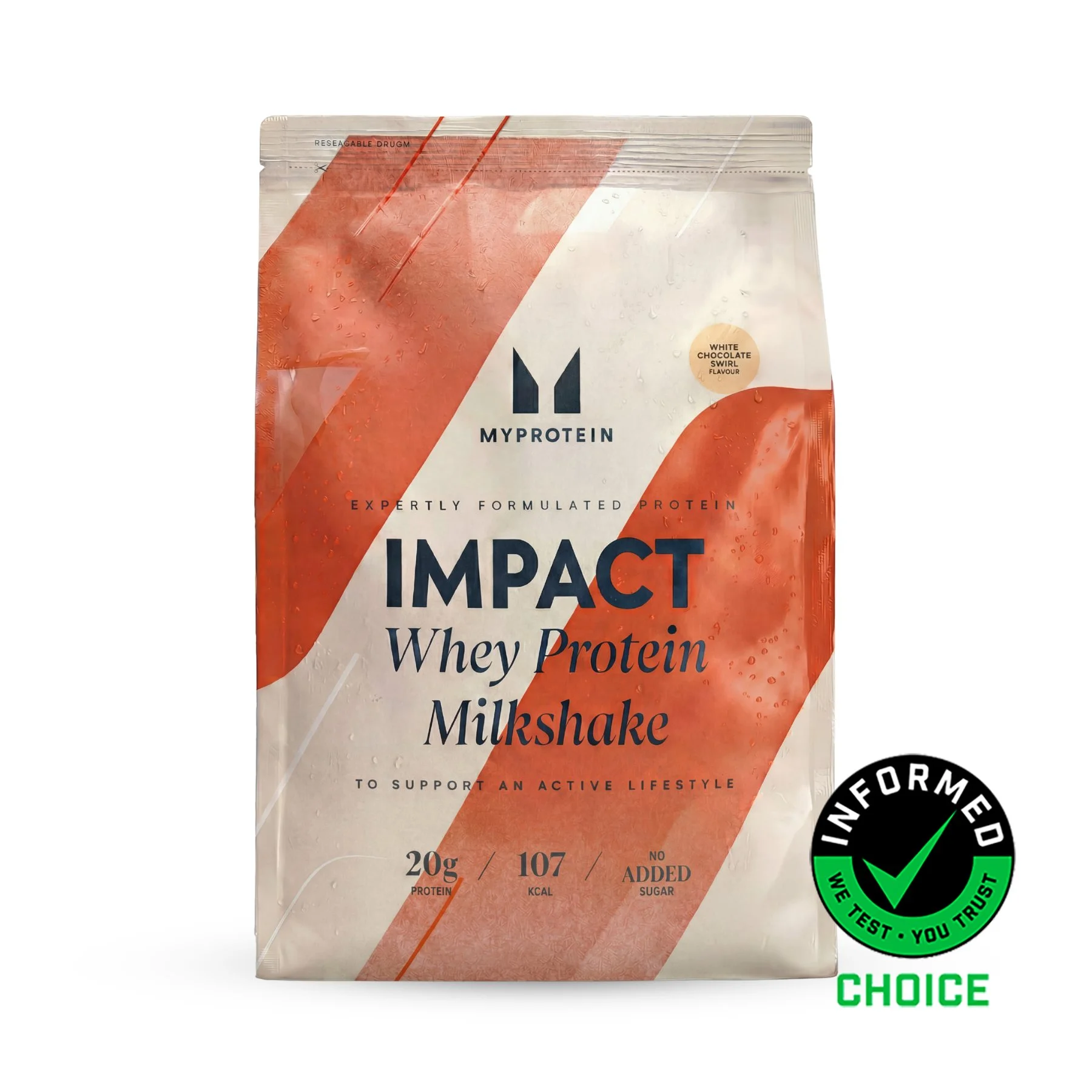 Impact Whey Protein - 870G - 30portions - White Chocolate Swirl (Milkshake)Image1