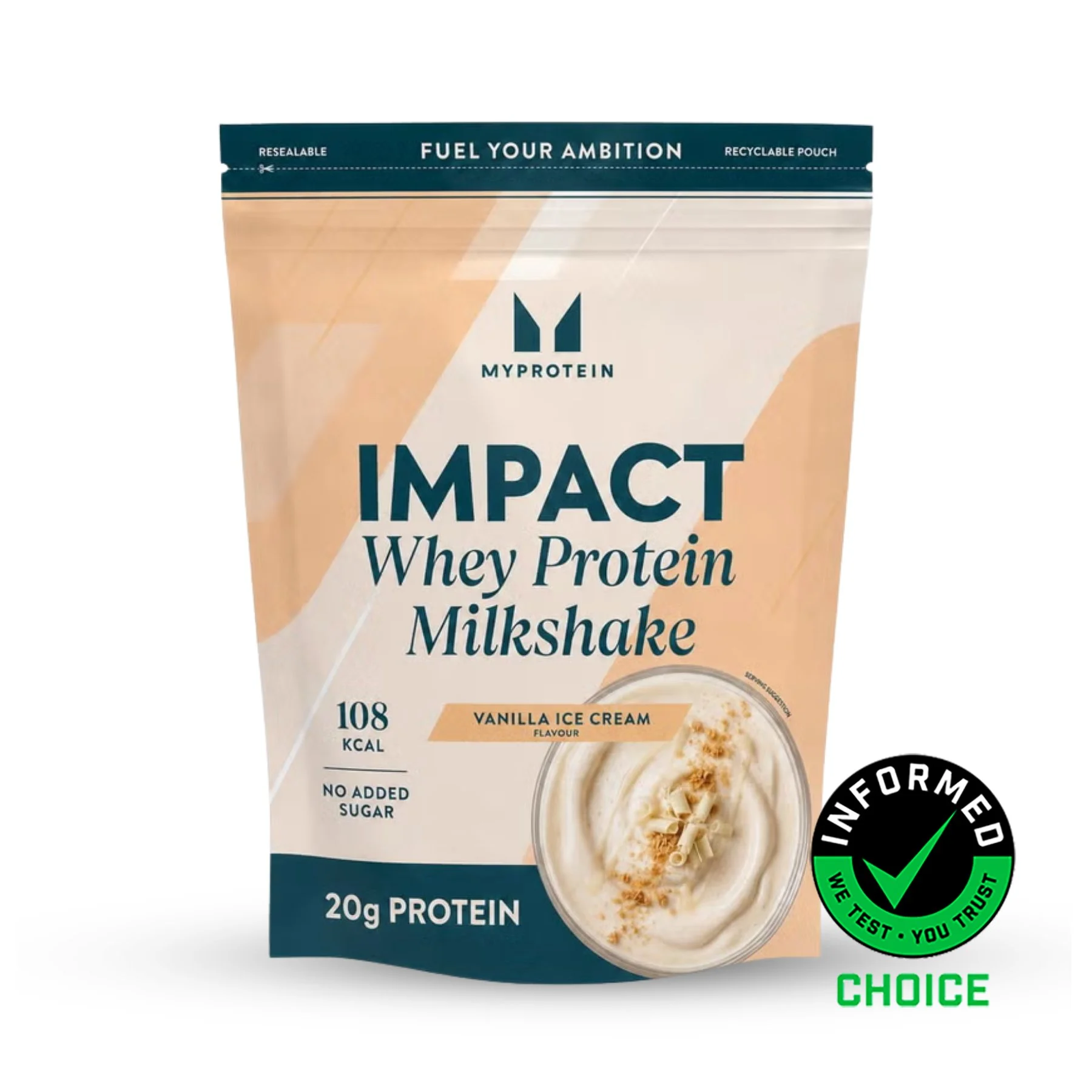 Impact Whey Protein - 870G - 30portions - Vanilla Ice Cream (Milkshake)Image1