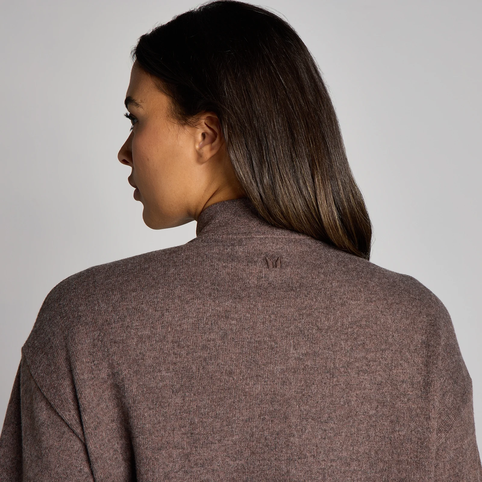 Blouson aviateur zippé MP toucher doux femme - Cacao chiné - XSImage4