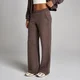 Jogging jambe droite taille moyenne Soft Touch MP femme - Cacao chiné