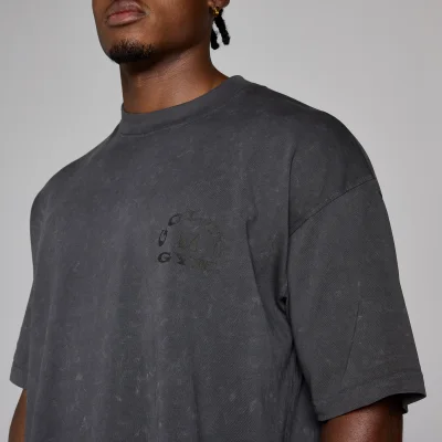 MP X Gold's Homme Washed Graphic Oversized T-shirt - Washed Coal - XSImage6