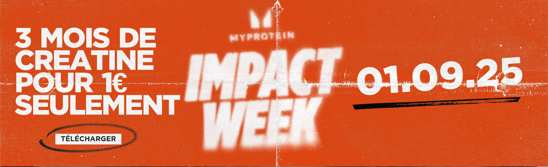 Impact Week - creatine 250g  a 1 euro en telechargeant l'appli