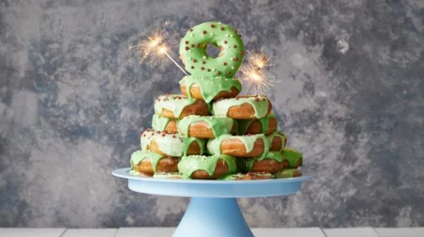 Recette de donuts spécial pour noel - forme de sapin