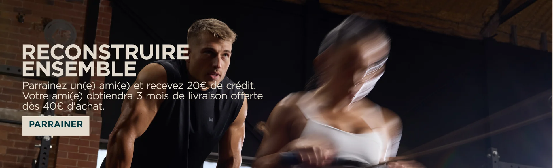 Parrainez un ami. Envie de 20€ ? OBTENEZ 20€ DE CRÉDIT ET  OFFREZ-LEUR 3 mois de livraison offerte ,  LORSQU'ILS DÉPENSENT 40€.